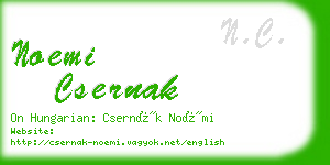 noemi csernak business card